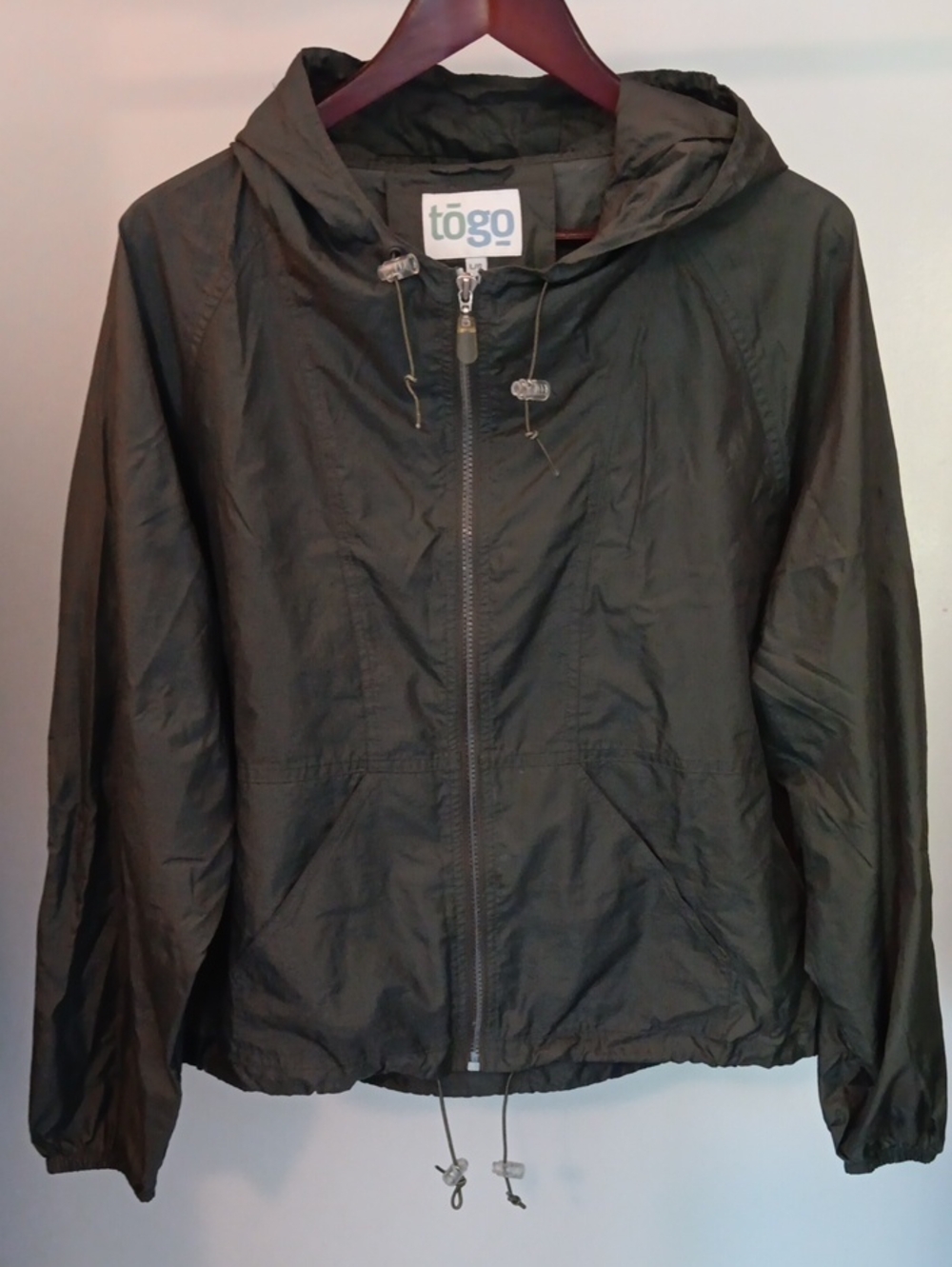tōgo Women's Olive Hooded Utility Jacket Size L